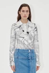 Stine Goya: Stine Goya Fitted Shirt - Print