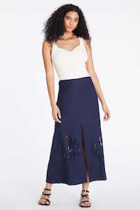 Tanya Taylor Harlow Skirt - Navy