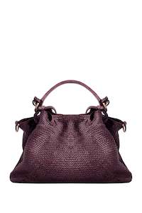 Pops Of Red: Husk Naja Bag - Wine