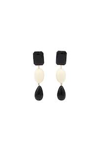 Sita Nevado Ivy Earring - Black & White