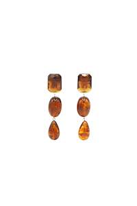 Sita Nevado: Sita Nevado Ivy Earring - Amber