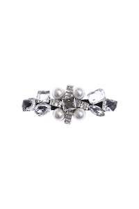 Rada Crystal Clip - Silver