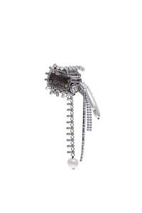 Rada Crystal Brooch - Silver