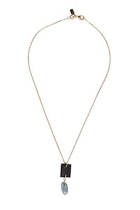 Sale: Marly Moretti Kyanite Necklac - Gold