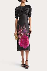 Dark Romance: Husk Rosa dress - Print