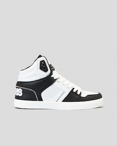 Footwear: Osiris Clone-Black/White/Black