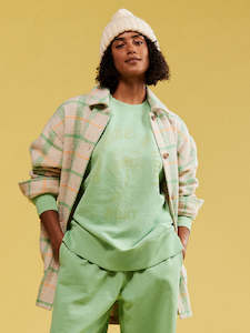 Womens Outerwear: Roxy Check It Out Oversized Overshirt