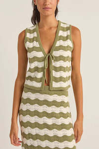 Womens Tops: Rhythm Carmen Stripe Knit Vest