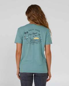 Womens Tops: Salty Crew Lookout Boyfriend Tee