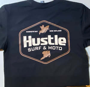 Hustle Tee Stamp logo HB