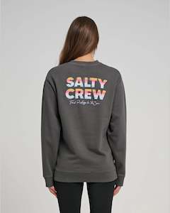 Womens Hoodies Sweats: Salty Crew Summer Time Boyfriend Crew