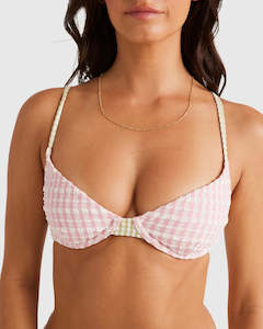 Womens Swimwear: Billabong Wave Check Demi Underwire Bikini Top