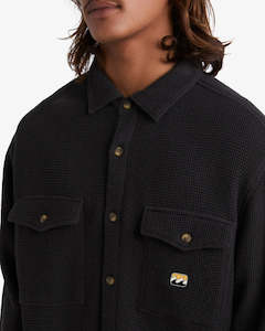 Mens Sweatshirts: Billabong Waffle On Long Sleeve Shirt