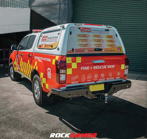 Rockarmor Elite Steel Rear Step Towbar To Suit ISUZU DMAX 2012-2020