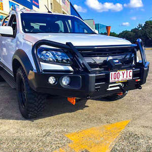 Rockarmor Elite Steel Bull Bar To Suit Holden Colorado 2012-2020 (Bumper Cut)