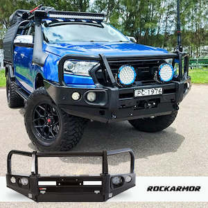 Rockarmor Elite Steel Bull Bar To Suit Ford Ranger 2012-2021 PX1-2-3 (Eyebrows o…