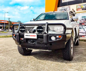 Rockamor Premium Steel Bull Bar to suit Mitsubishi Triton MN/Ml-Pathfinder-Chall…