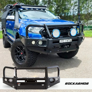 ROCKARMOR ELITE STEEL BULLBAR TO SUIT FORD RANGER PX1-2 (Eyebrows or BUMPER CUT)