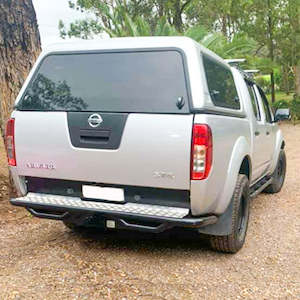 Rockarmor Premium Steel Rear Step / Tow Bar To Suit Nissan Navara D40 2005-2015