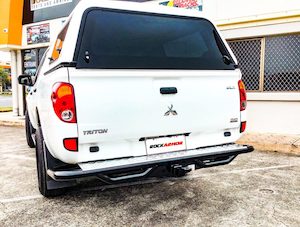 Rockarmor Premium Steel Rear Step / Tow Bar To Suit Mitsubishi Triton Mn/ml 2006