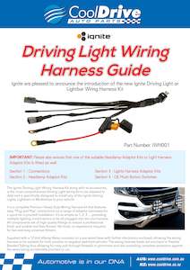 DRIVING LIGHT Y HARNESS SUITS DRIVING LIGHTS & LIGHTBARS