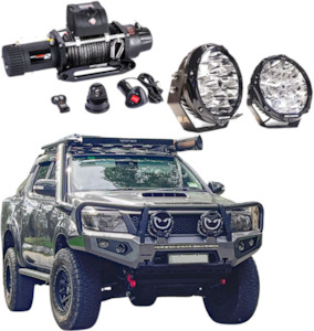 ROCKARMOR GT HOOP BULLBAR COMBO PACK TO SUIT TOYOTA HILUX 2012-2015