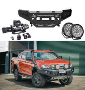 ROCKARMOR GT HOOPLESS BULLBAR COMBO PACK TO SUIT MAZDA BT50 2020+