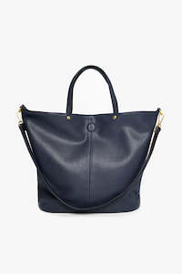 Hartley Reversible Tote | Navy & Silver