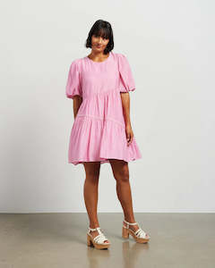 Becks Dress | Barbie Pink