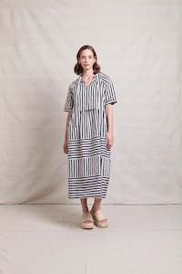 Bi Line Dress | Ink Stripe