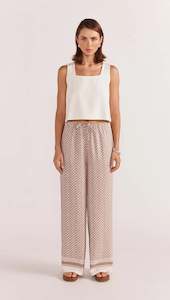 Soleil Drawstring Pants | Beige