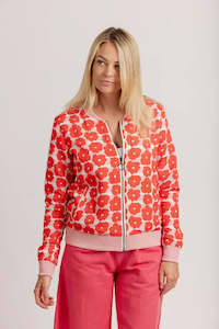 Coats Jackets: Billy Bomber | Red Floral