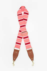 Bag Strap | Pink Red Stripe