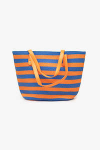 Summer Stripe Bag | Blue/OJ