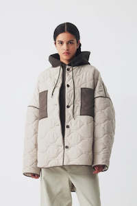 Padded Flynn Jacket | Light Taupe