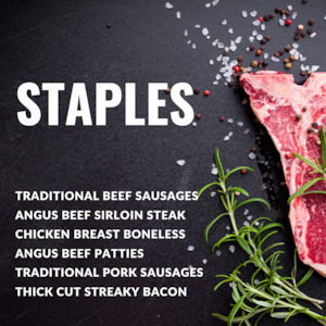 Staples Meat Box