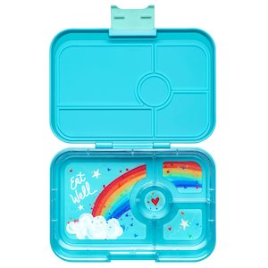 Yumbox Tapas Larger Size Leakproof Bento lunch box 4-Compartment Food Tray  (Antibes Blue)