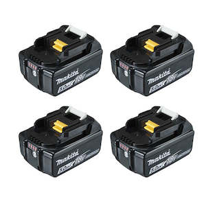 Makita BL1850 18V 5.0Ah LXT Li-Ion Battery - 4 Pack