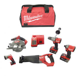 Hand tool wholesaling - including power operated: Milwaukee M18 Fuel 5 Piece Kit