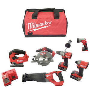 Milwaukee M18 Fuel 6 Piece Kit (JS)