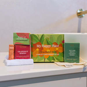 Homewares: We My Happy Place Citrus Bath & Body Set