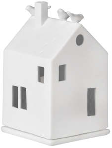 Homewares: Bird Porcelain Tealight House