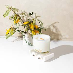 Kowhai Blossom + Lime Woodwick Candle