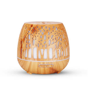 Ultrasonic Aroma Diffuser Natural Wood Grain 12