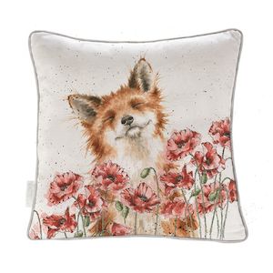 Homewares: Wrendale Cushion Poppy Fox