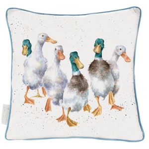 Homewares: Wrendale Large Cushion Quackers