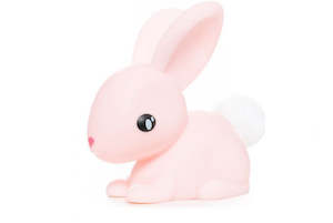 Blush Pink Bunny Timer Night Light