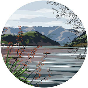 Barys Bay Akaroa Decal 28cm