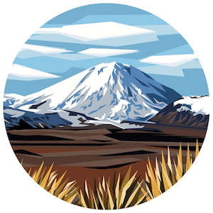 Ruapehu Decal 28cm