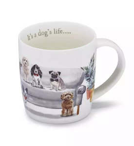 Curiopus Dogs Barrel Mug Its a Dogs Life